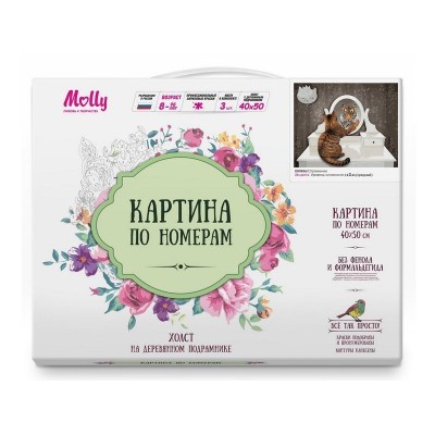 Картина по номерам 40х50 Отражение (24 цвета)