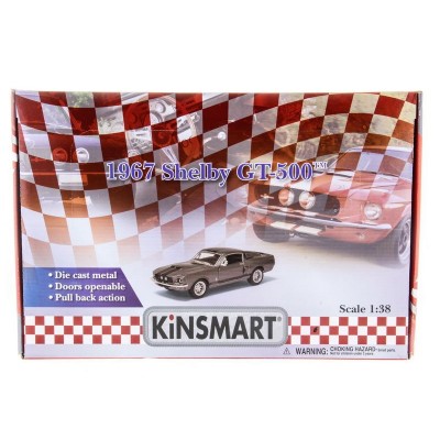Машина Kinsmart 1:38 Shelby GT-500 1967 в асс. инерция (1/12шт.) б/к