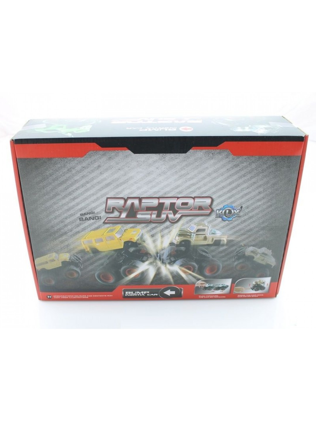 Машина инерционная KLX500-115 Raptor SUV Super Chariot 4WD (в асс., 8 шт./кор.)