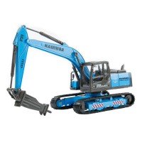 Машина "АВТОПАНОРАМА" Гидромолот, голубой, 1/50, свет, звук, в/к 25*10*13 см