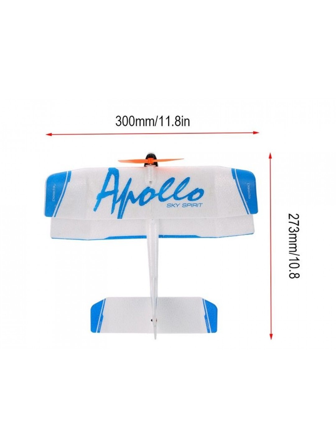 Р/У самолет Feilun Apollo 300мм Mini Indoor Biplane 2.4G 2-ch RTF