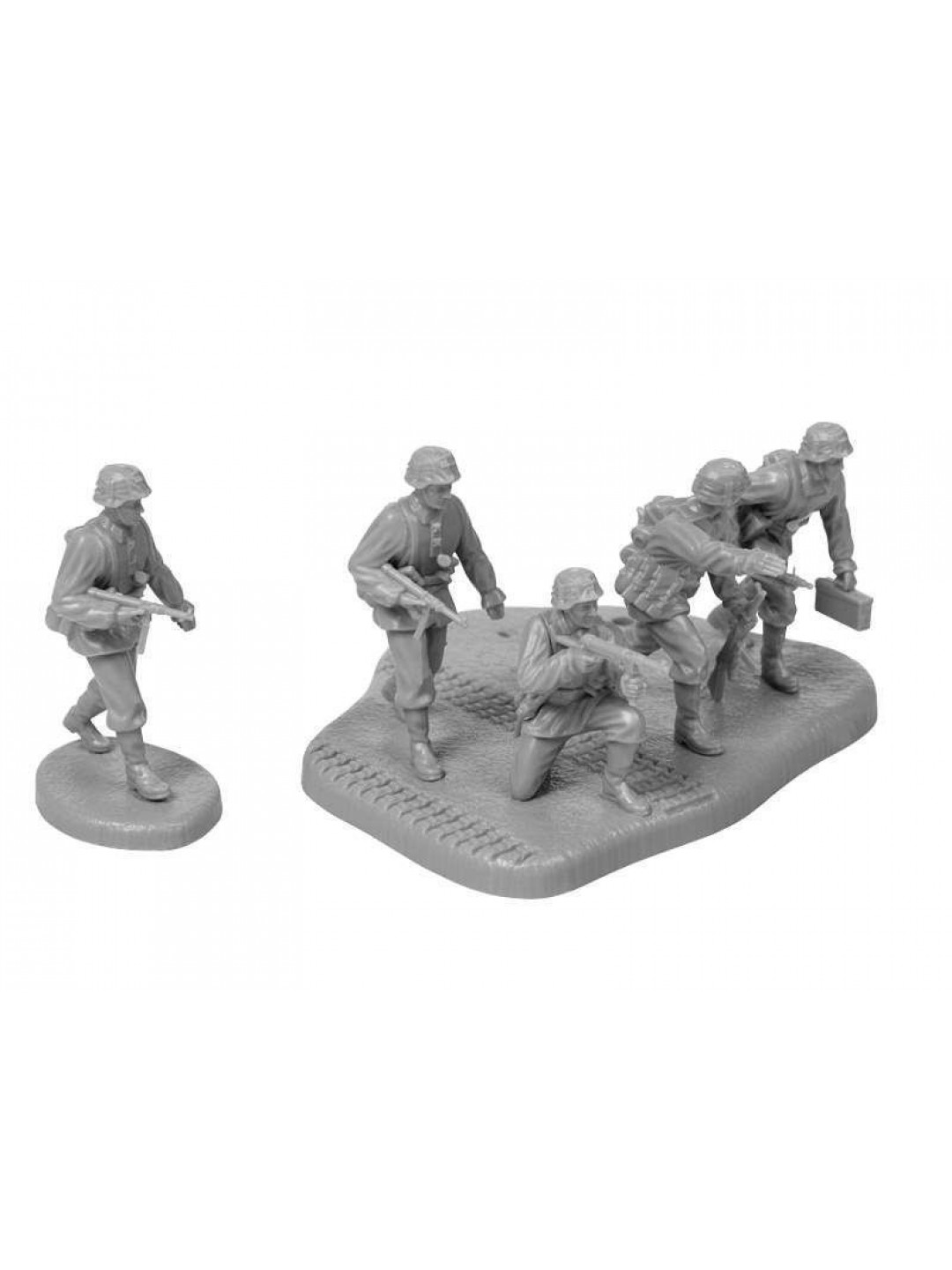 Сборные солдатики ZVEZDA Немецкие панцергренадеры в анораках, 1/72