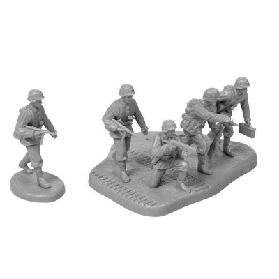 Сборные солдатики ZVEZDA Немецкие панцергренадеры в анораках, 1/72