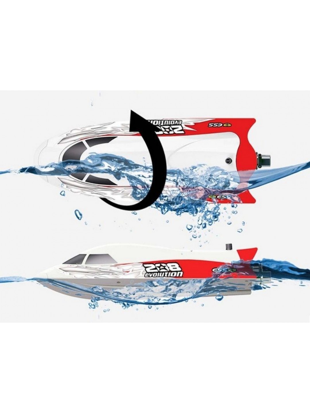 Радиоуправляемый скоростной катер Flytec V008 с водомётом 2.4G RTR