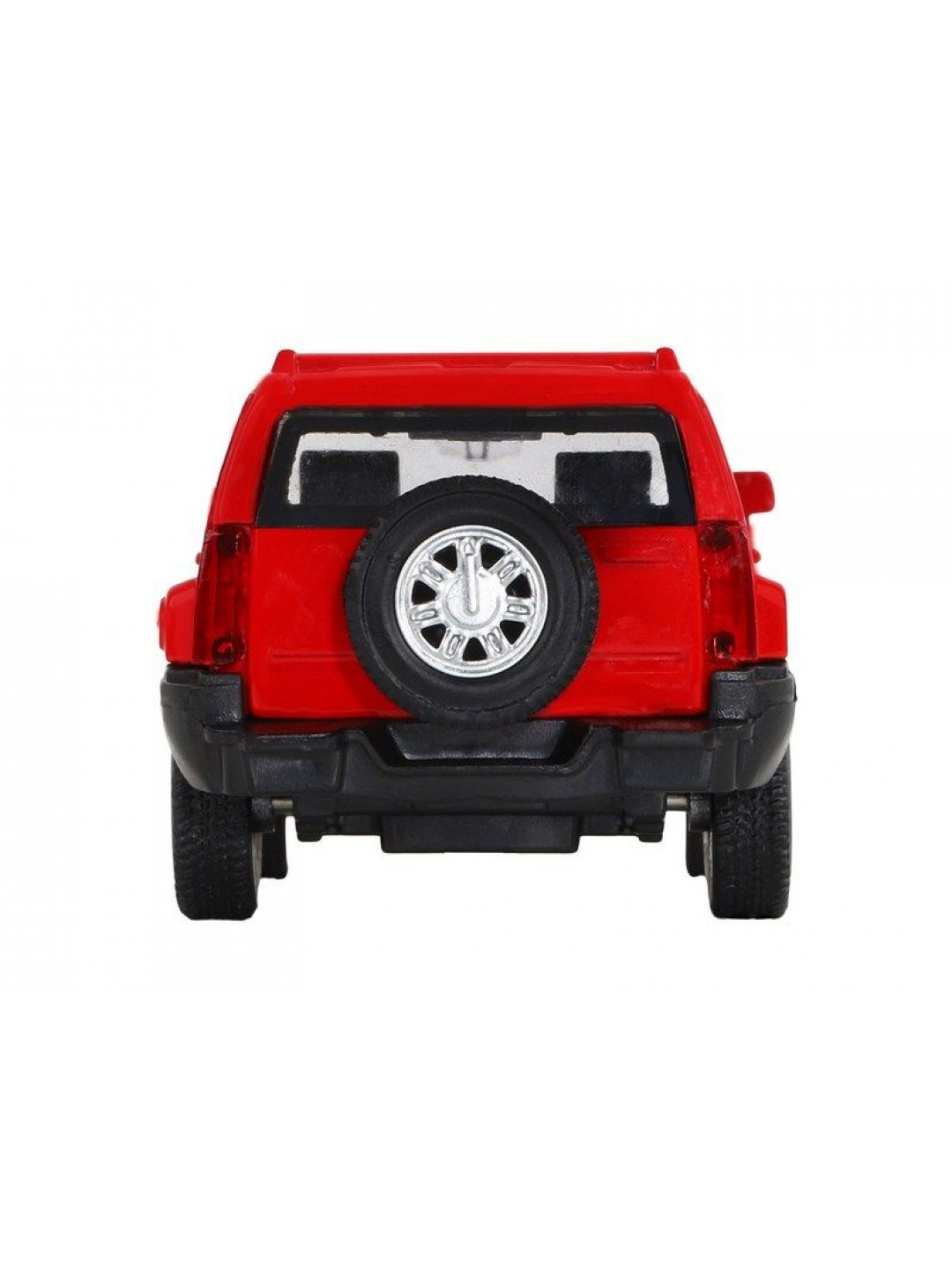 Машина "АВТОПАНОРАМА" Hummer H3, красный, 1/43, инерция, в/к 17,5*12,5*6,5 см