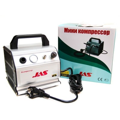 Компрессор JAS 1207, с регулятором давления, автоматика, ресивер 0,3 л