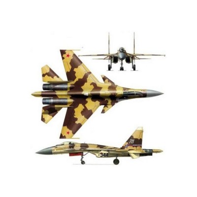 Сборная модель ZVEZDA Российский сверхманевренный истребитель Су-37, подарочный набор, 1/72