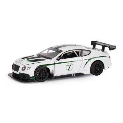 Машина "АВТОПАНОРАМА" Bentley Continental GT3 Concept, белый, 1/24, в/к 24,5*12,5*10,5 см