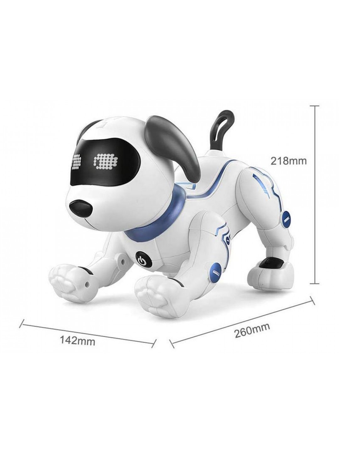 Радиоуправляемая робот-собака LENENG TOYS K16 звук, свет, танцы, сенсор