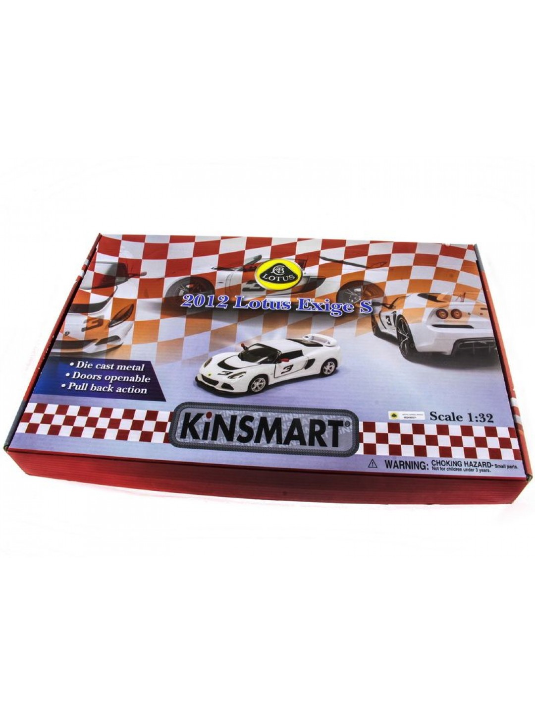 Машина Kinsmart Lotus Exige S (1/12шт) 1:40  б/к