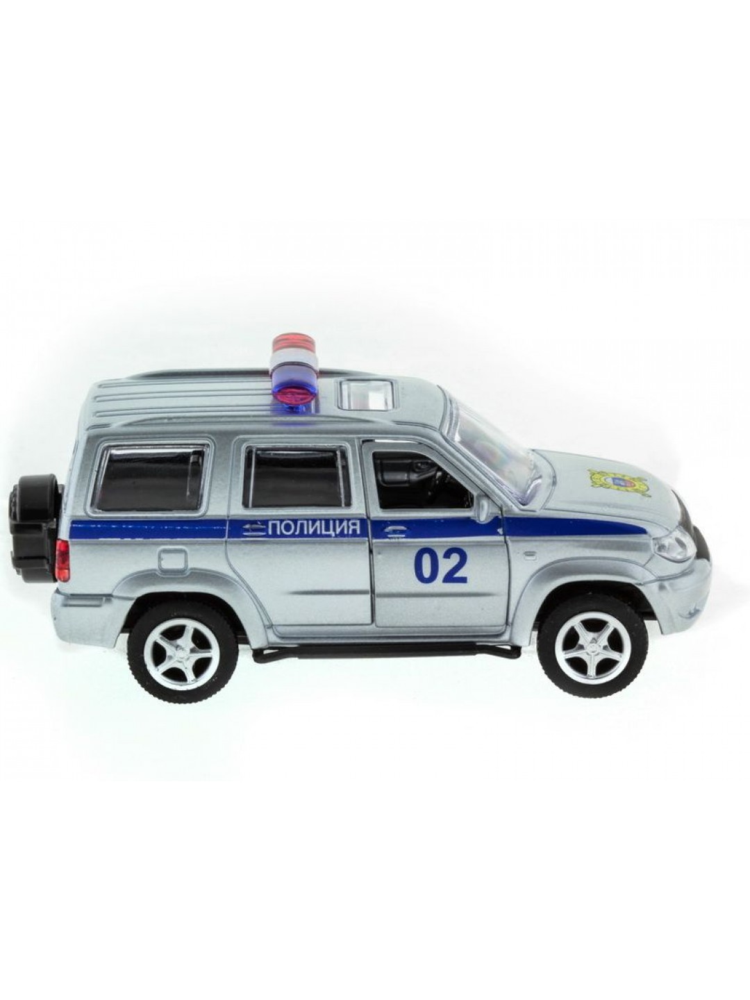 Машина "АВТОПАНОРАМА" инерц. УАЗ Патриот (полиция) 1/50, в/к 12*7*5,5 см