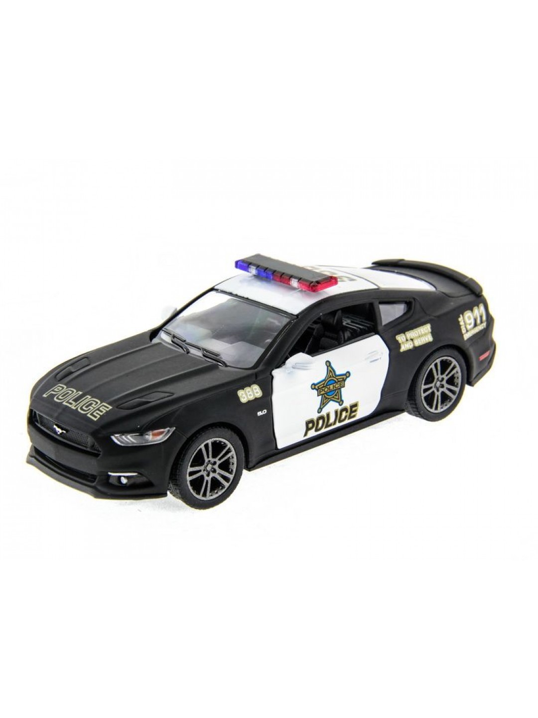 Машина Kinsmart 1:38 Ford Mustang GT 2015 (Police) инерция (1/12шт.) б/к