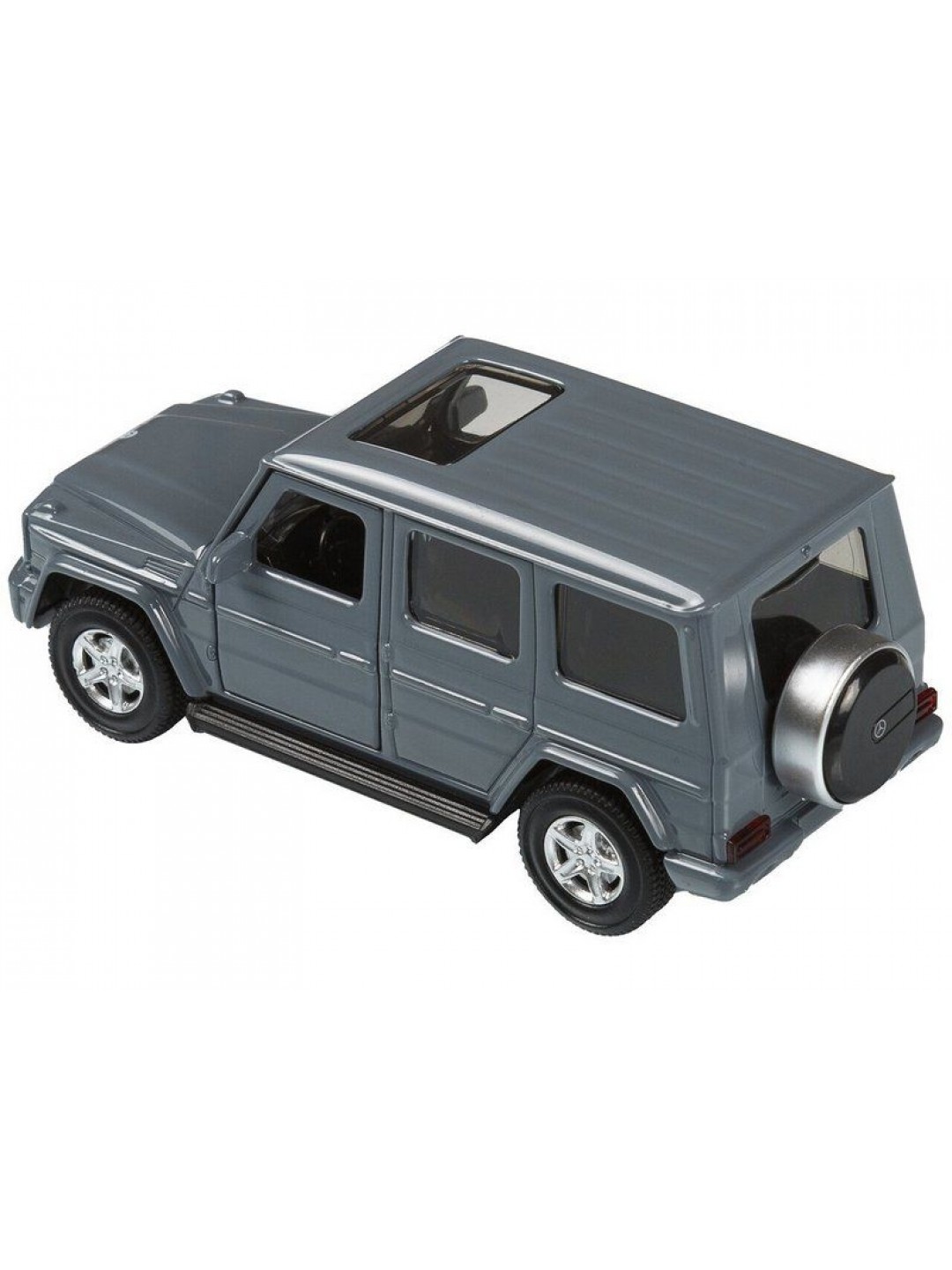 Машина "АВТОПАНОРАМА" Mercedes-Benz G350d, серый, 1/42, инерция, откр. двери, в/к 17,5*12,5*6,5 см