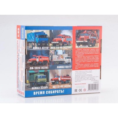 Сборная модель AVD Пожарная цистерна АЦ-40(375)Ц1А, 1/43