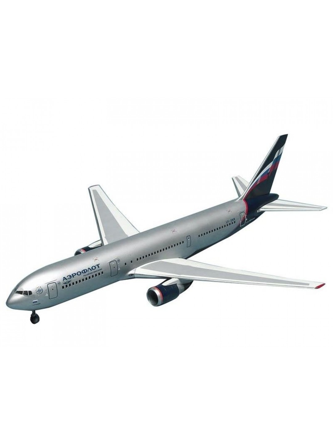 Сборная модель ZVEZDA Пассажирский авиалайнер Боинг 767-300, подарочный набор, 1/144