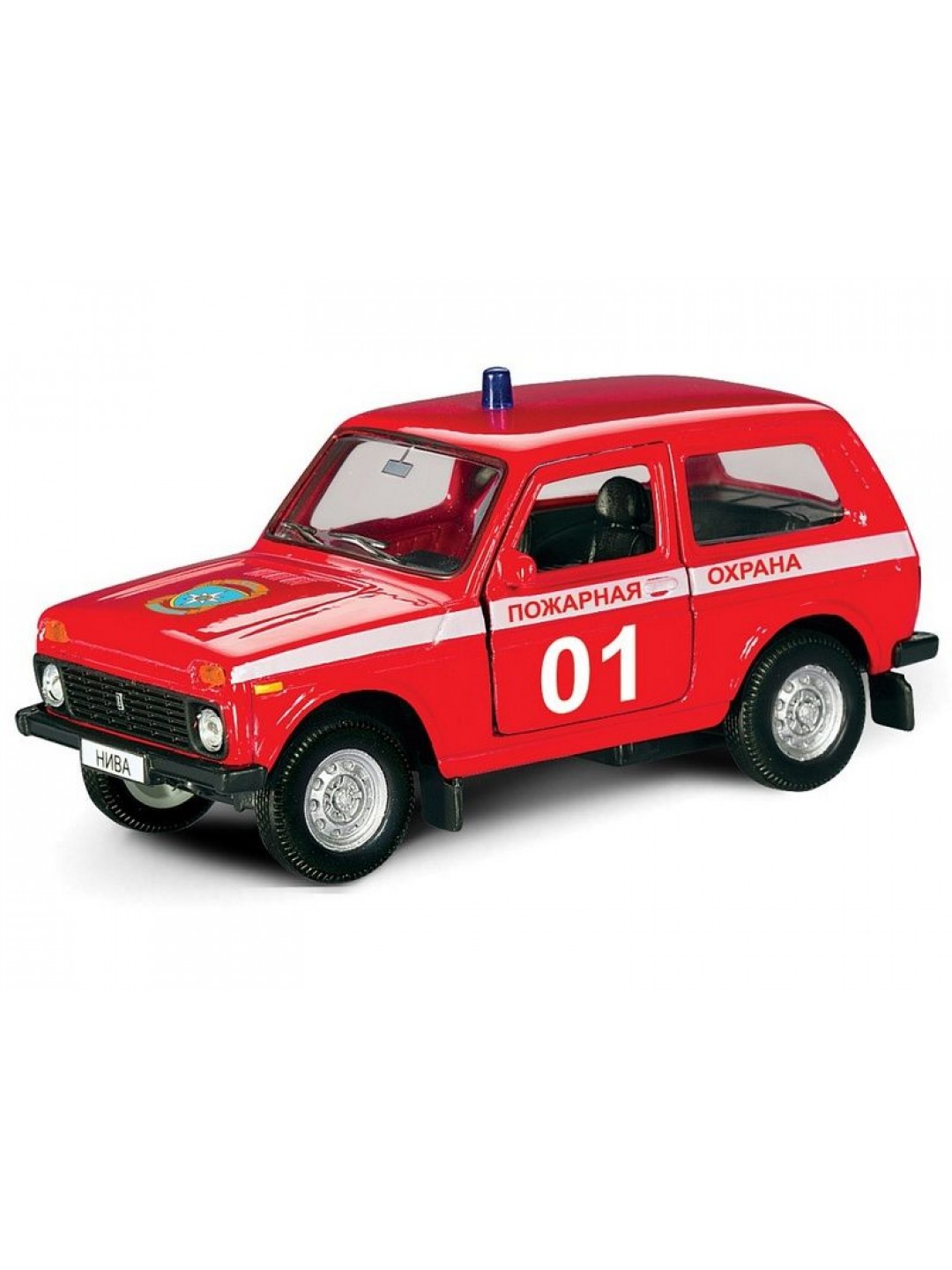 Машина Autotime "LADA 4x4" пожарная охрана 1:36