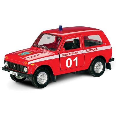 Машина Autotime "LADA 4x4" пожарная охрана 1:36 Машина Autotime "LADA 4x4" пожарная охрана 1:36