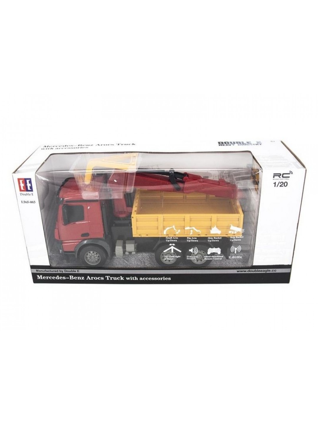 Радиоуправляемый кран Double Eagle Mercedes-Benz Arocs 1:20 2.4G