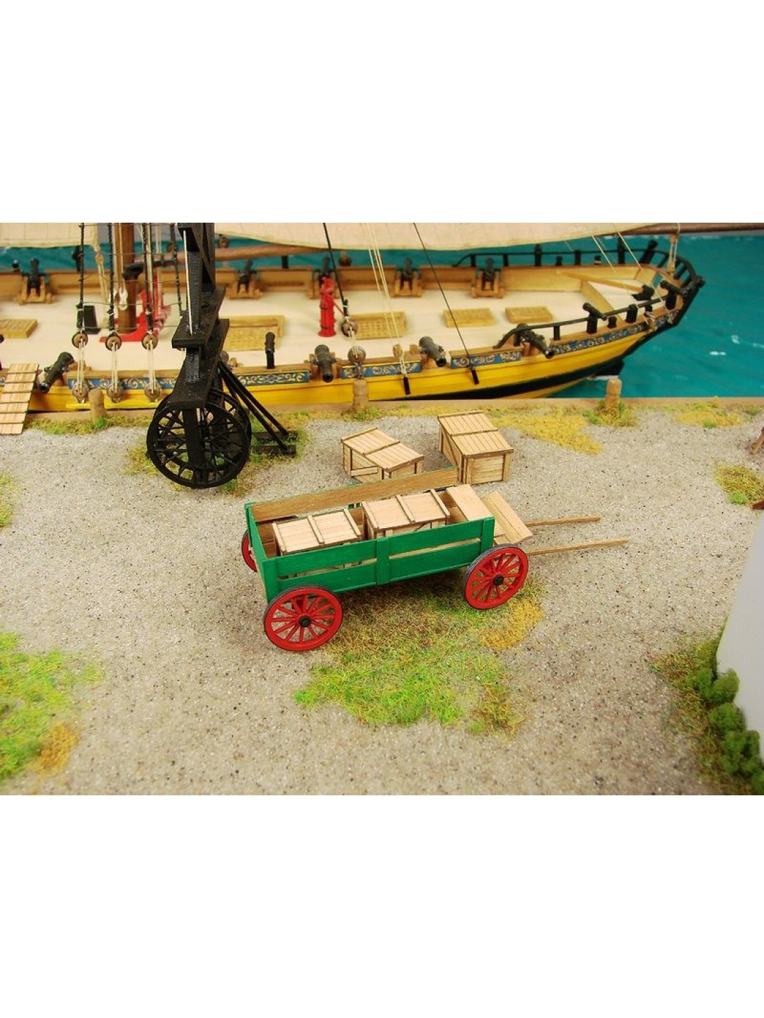 Сборная картонная модель Shipyard телега (№69), 1/72