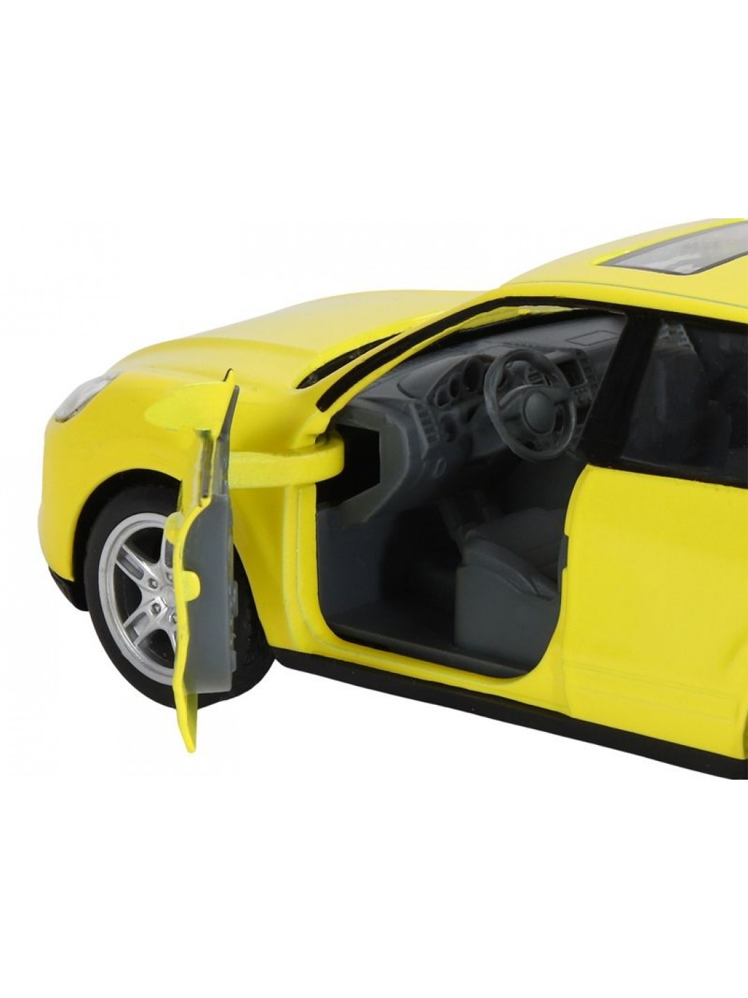 Машина "АВТОПАНОРАМА" Porsche Cayenne S, желтый, 1/32, свет, звук, инерция, в/к 17,5*13,5*9 см