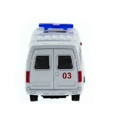 Машина "АВТОПАНОРАМА" инерц. "ГАЗель" (скорая) 1/50, в/к 14,5*8*5,5 см