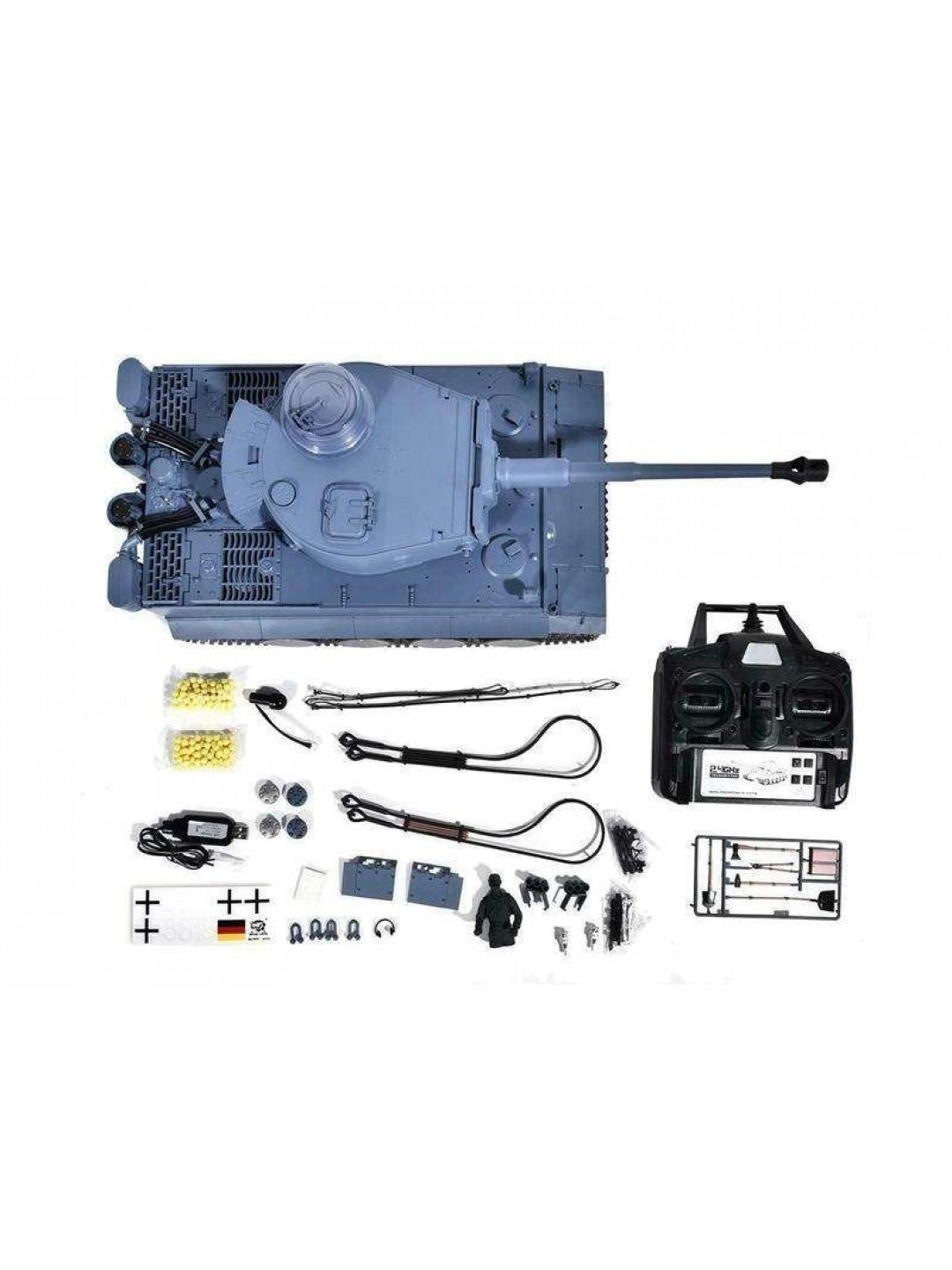 Радиоуправляемый танк Heng Long Tiger I UpgradeA V6.0  2.4G 1/16 RTR