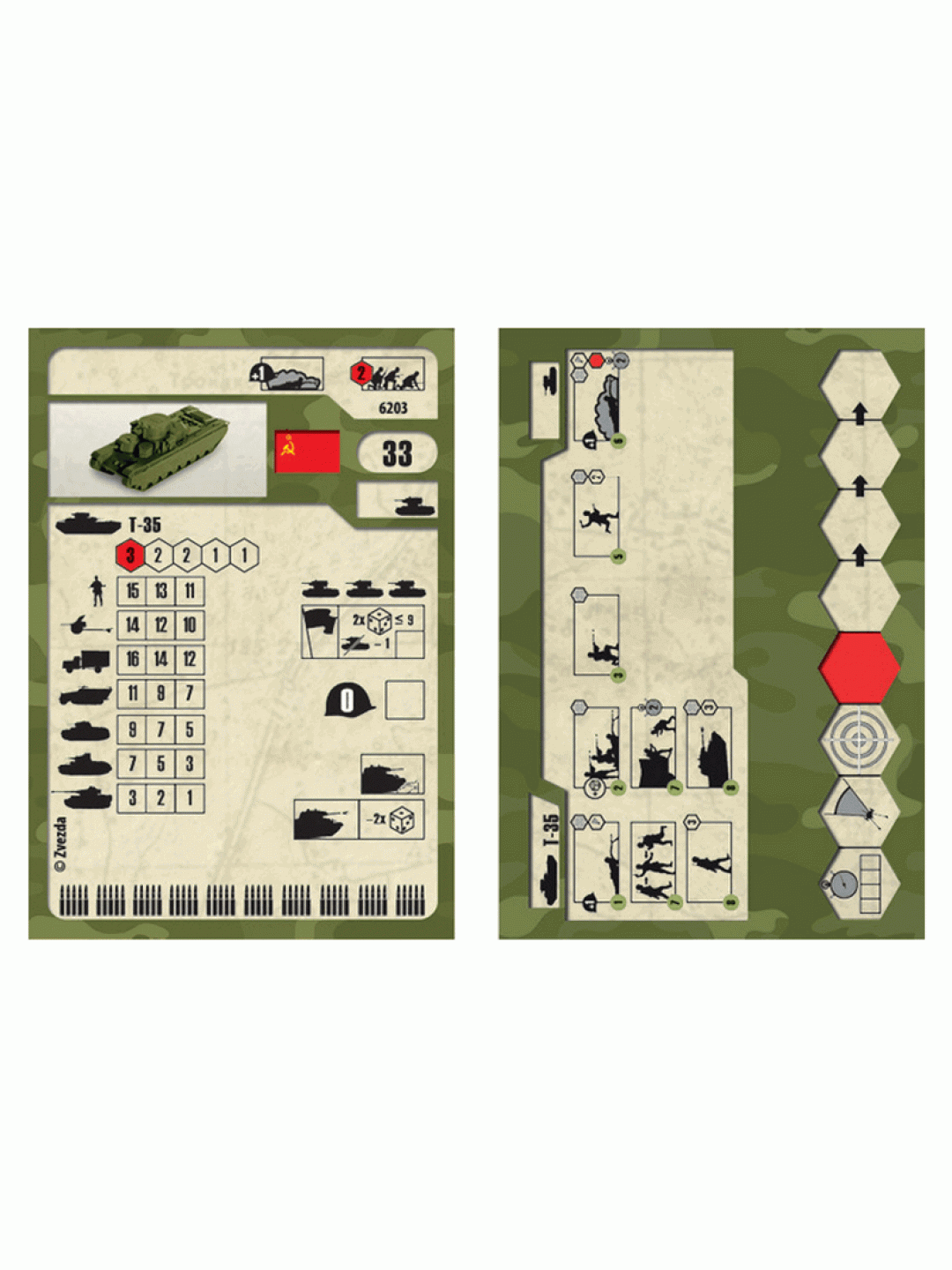 Сборная модель ZVEZDA Советский тяжелый танк Т-35, 1/100