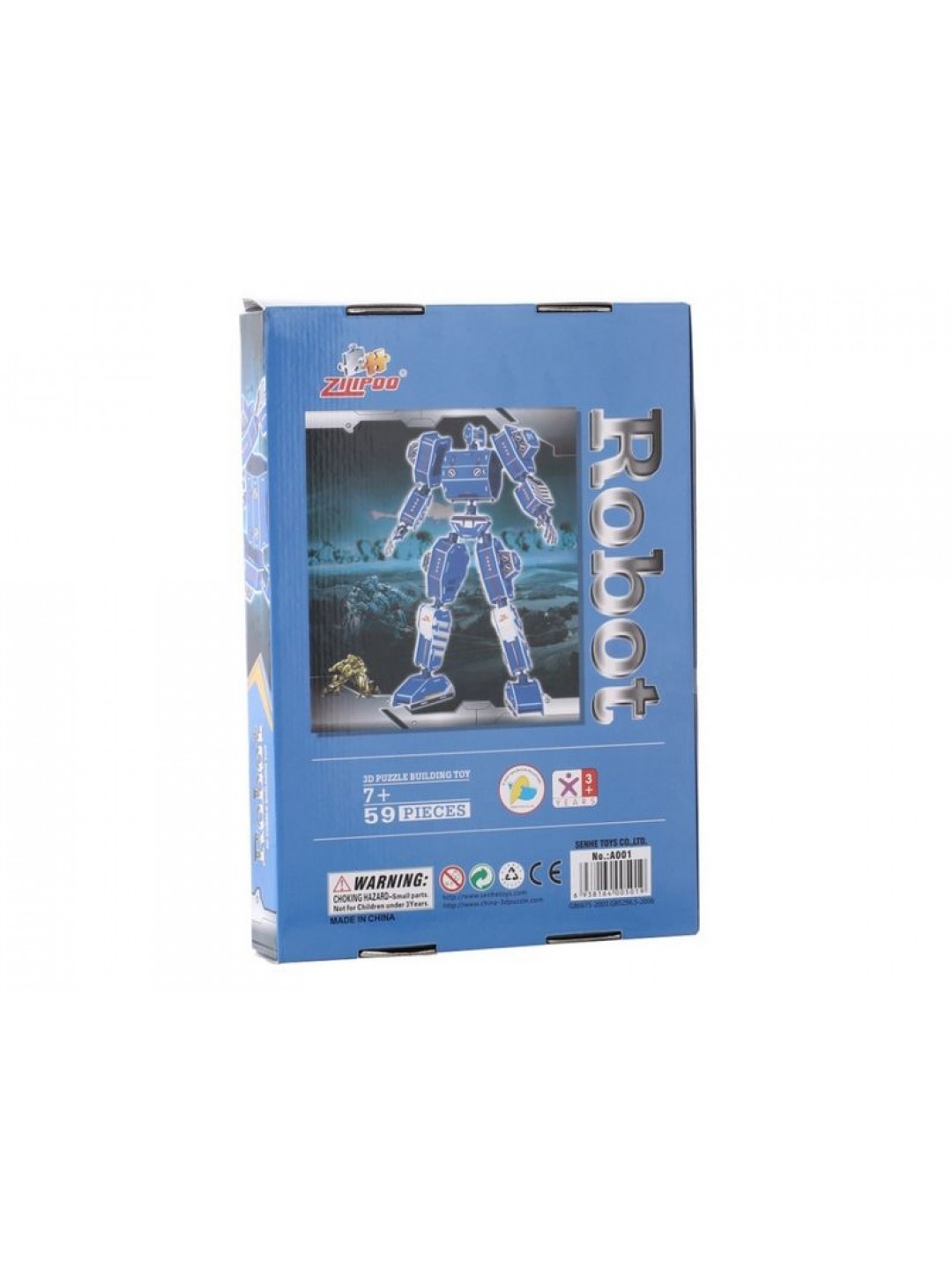 3D пазлы из пенокартона РОБОТ ТИТАН  (59 деталей)