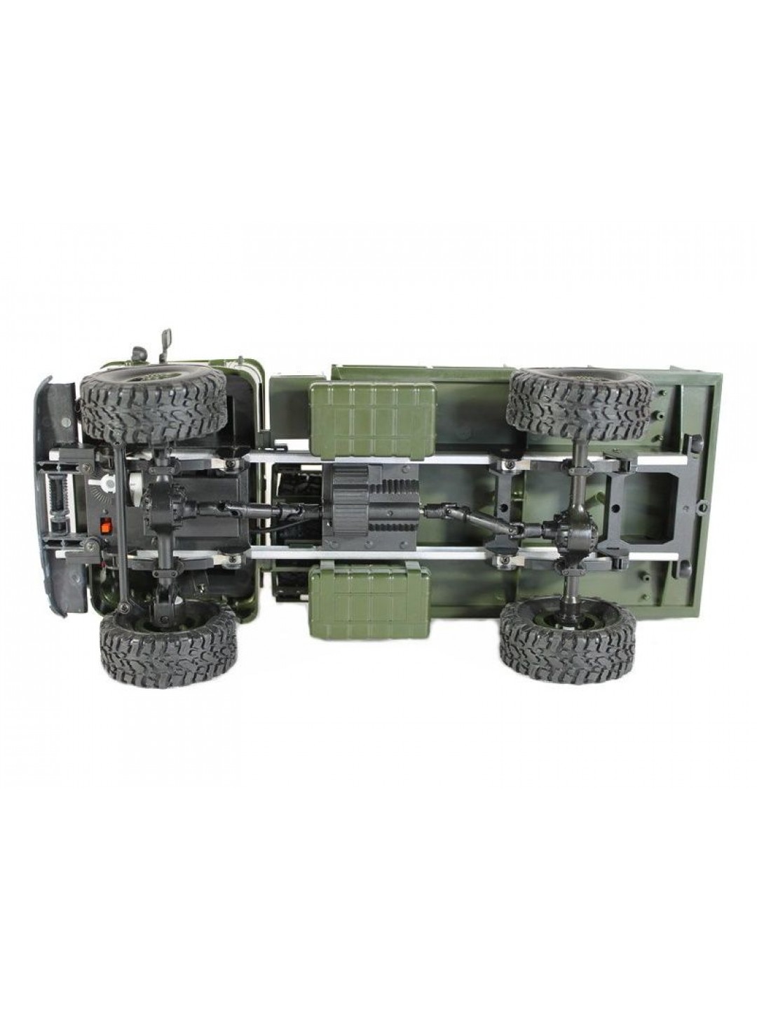 Радиоуправляемая машина MN MODEL ГАЗ-66 грузовая (зеленая) 4WD 2.4G 1/16 RTR