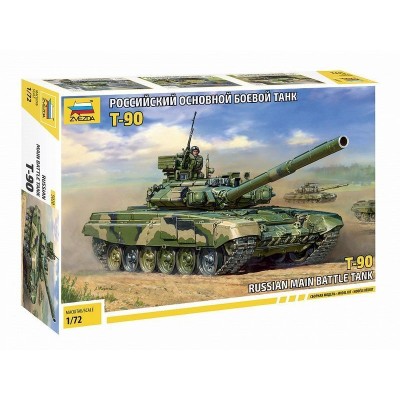 Сборная модель ZVEZDA Российский танк Т-90, 1/72
