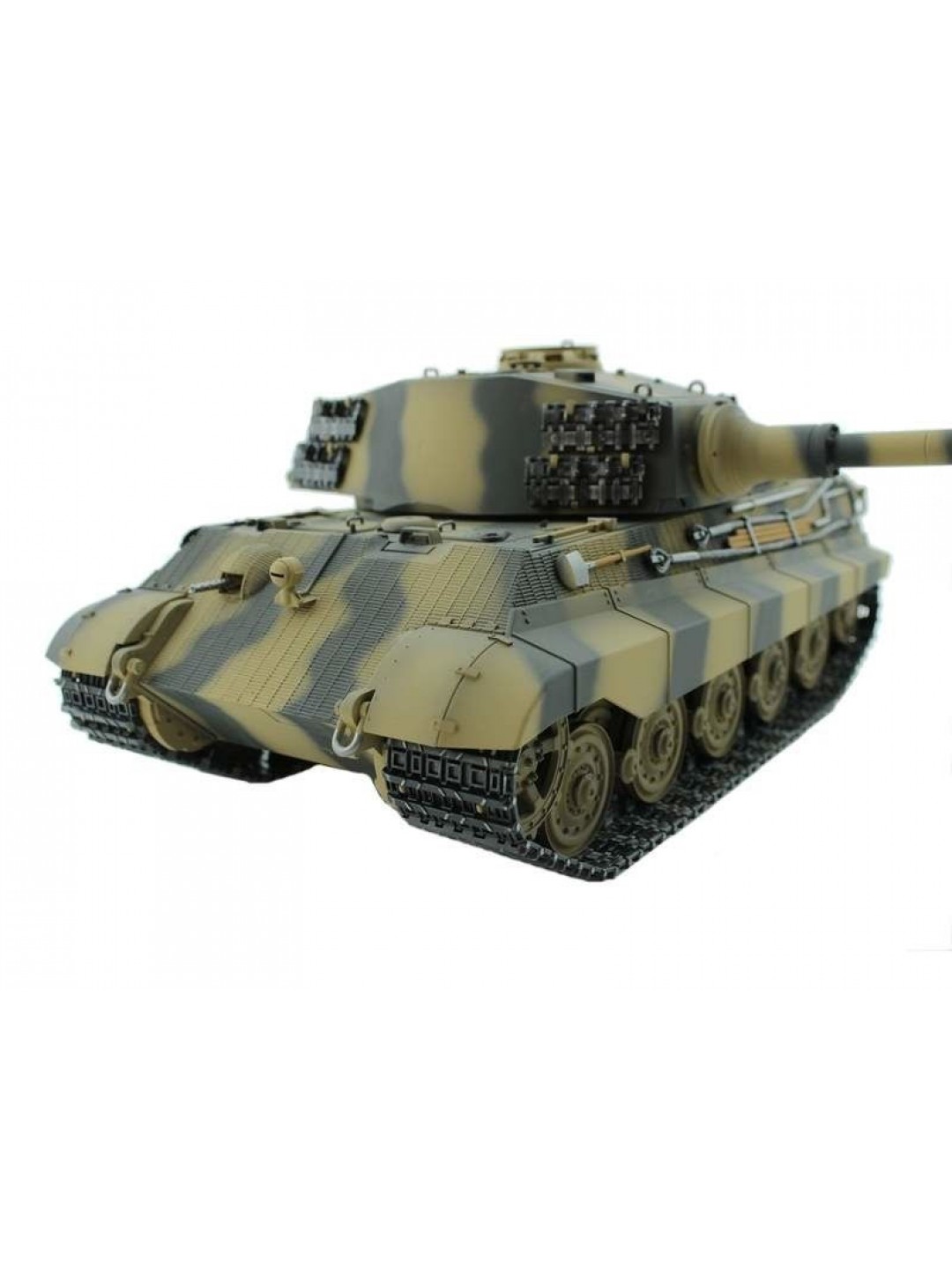 Р/У танк Torro King Tiger (башня Henschel) 1/16 2.4G, ВВ-пушка, деревянная коробка