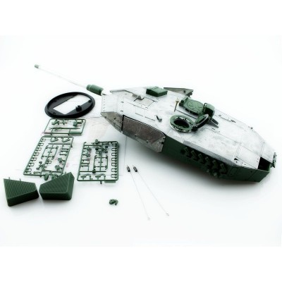 Металлическая башня для танка Leopard 2A6 c BB-пушкой и вращением на 360°, неокрашеная