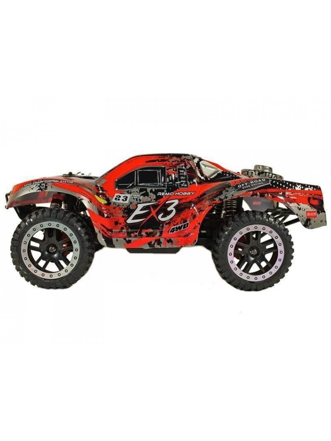 Радиоуправляемый шорт-корс Remo Hobby EX3 UPGRADE (красный) 4WD 2.4G 1/10 RTR