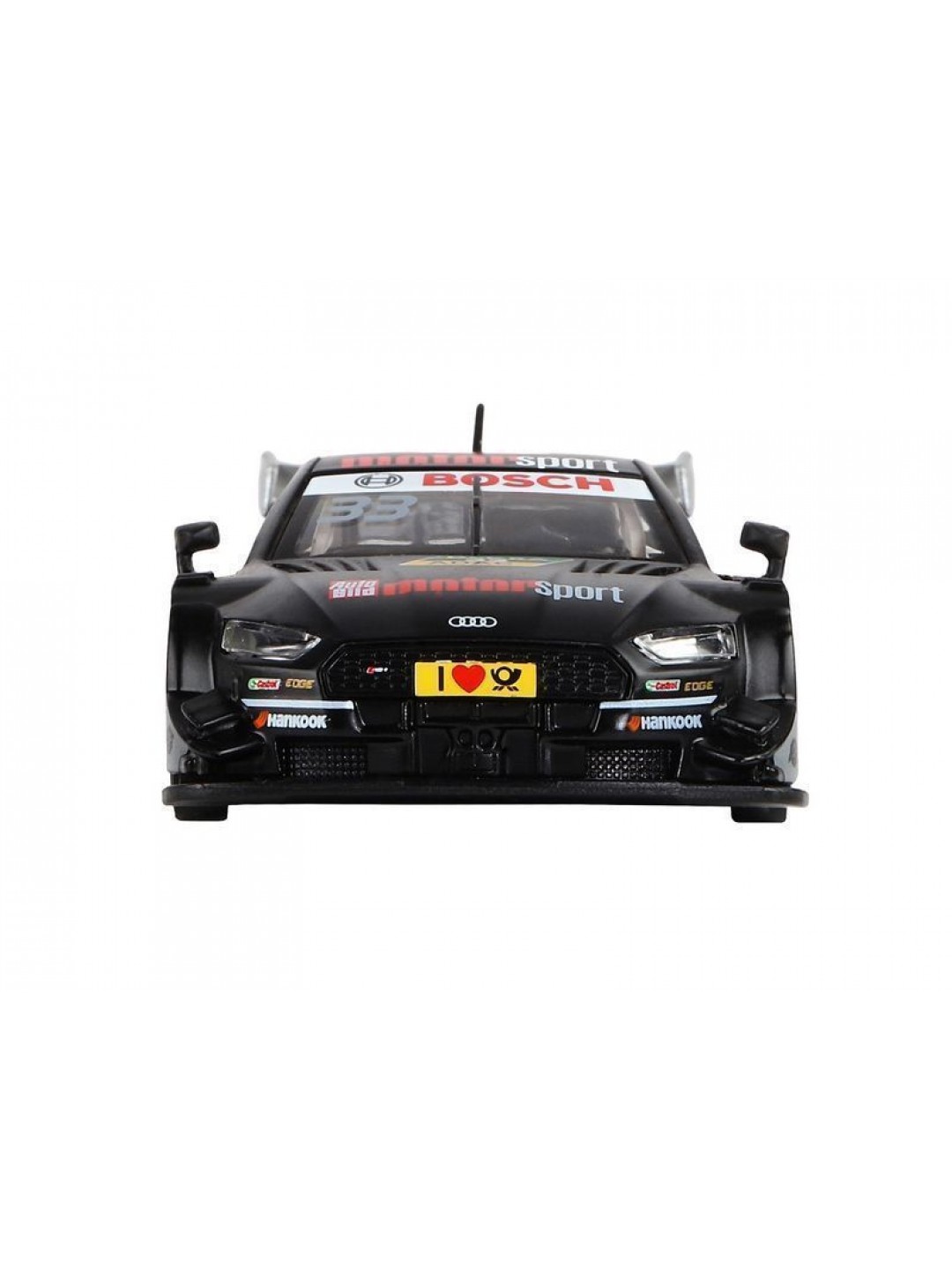Машина "АВТОПАНОРАМА" Audi RS 5 DTM, черный матовый, 1/32, свет, звук, инерция, в/к 17,5*13,5*9 см