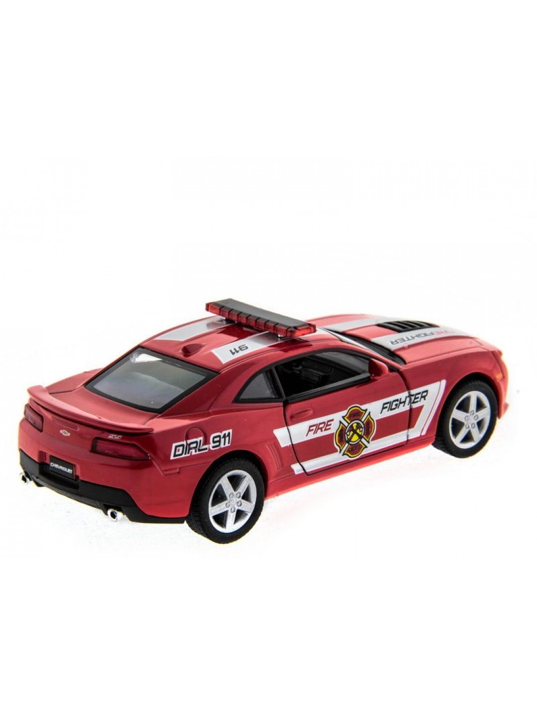 Машина Kinsmart 1:38 Chevrolet Camaro 2014 (Police/Fire) инерция (1/12шт.) б/к