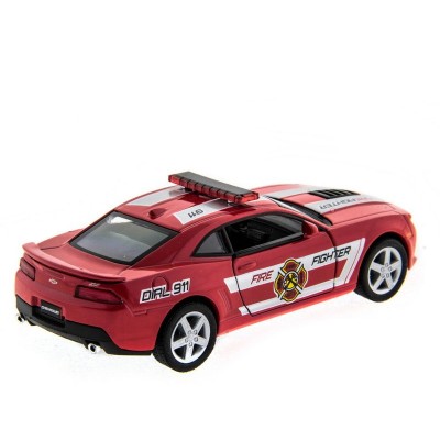 Машина Kinsmart 1:38 Chevrolet Camaro 2014 (Police/Fire) инерция (1/12шт.) б/к