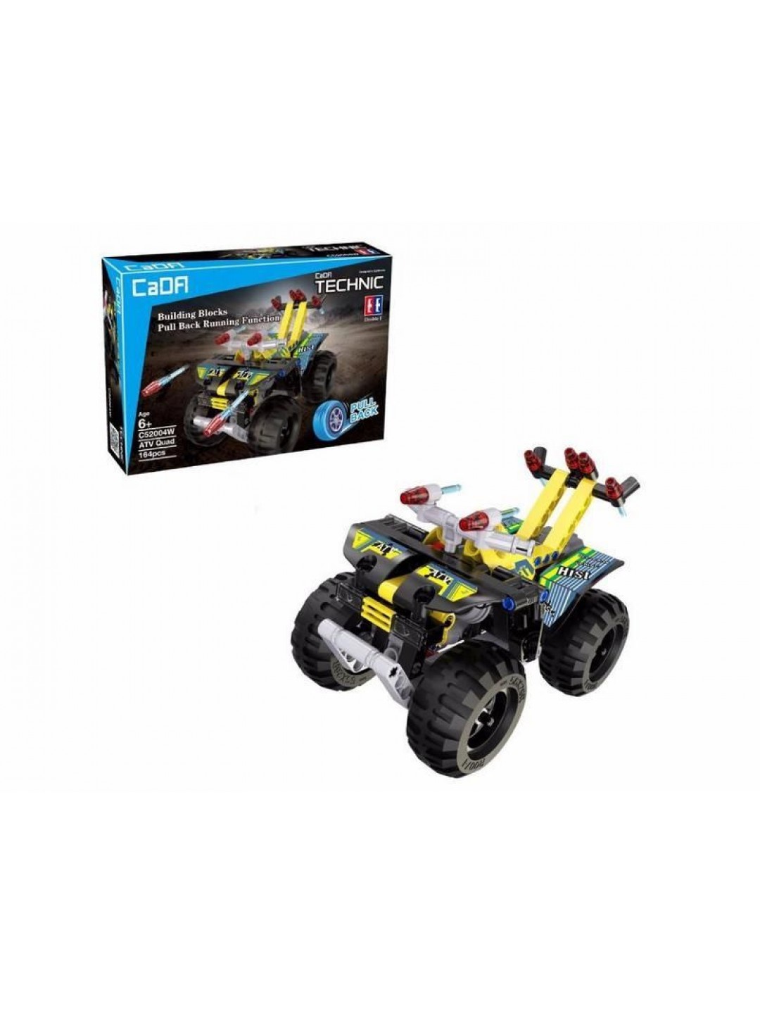 Конструктор CaDA Technic квадроцикл совместим с C52003W, инерционный (164 детали)