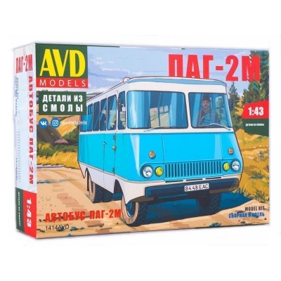 Сборная модель AVD Автобус ПАГ-2М, 1/43