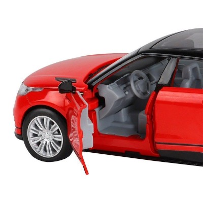 Машина "АВТОПАНОРАМА" Range Rover Velar, красный, 1/32, свет, звук, инерция, в/к 17,5*12,5*6,5