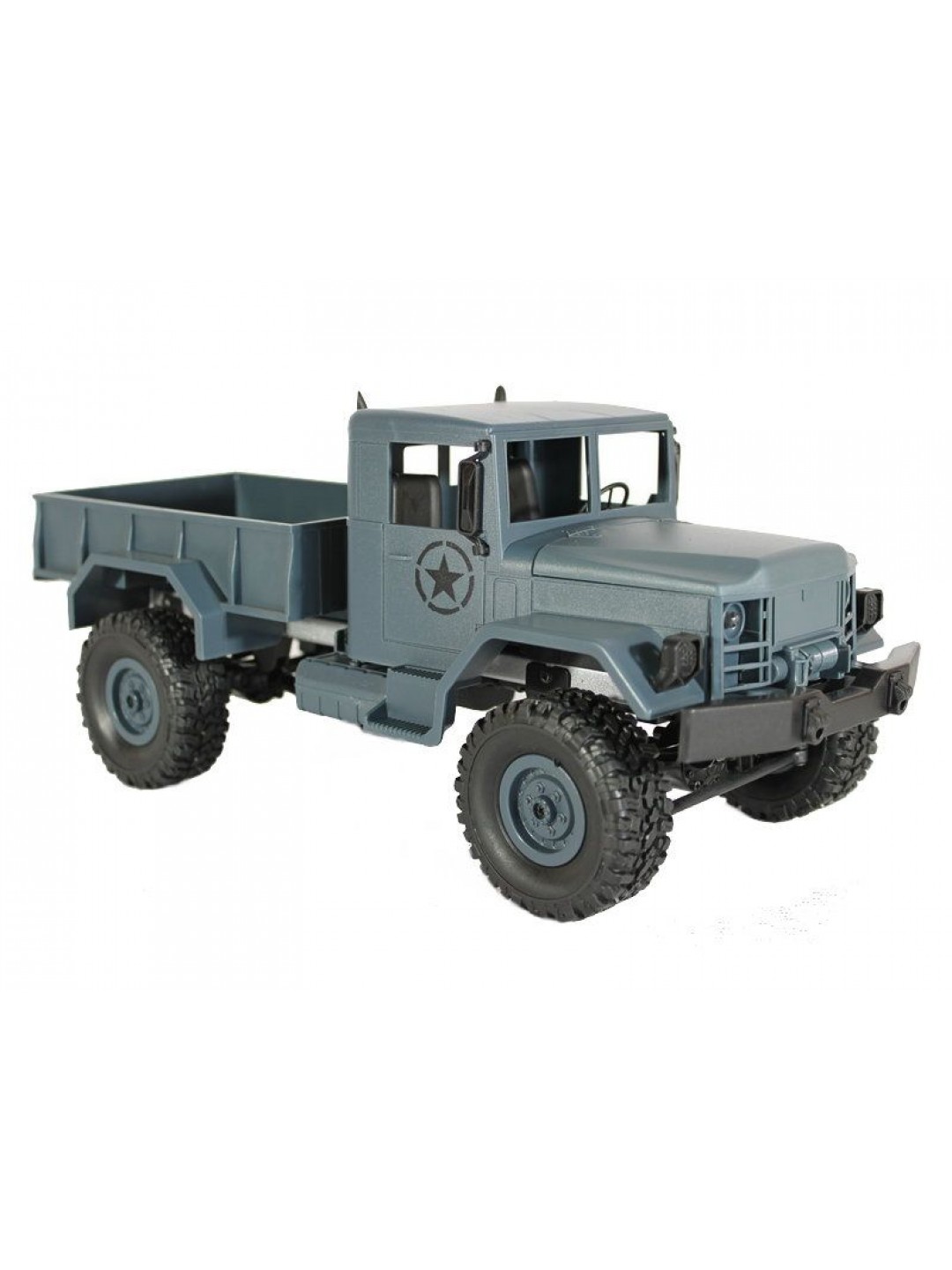 Радиоуправляемая машина MN MODEL военный грузовик (серый) 4WD 2.4G 1/16 RTR