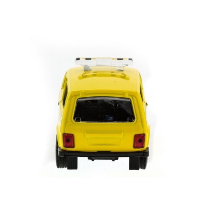 Машина "АВТОПАНОРАМА" инерц. ВАЗ 2121 1/50, в/к 12*7*5,5 см, желтая