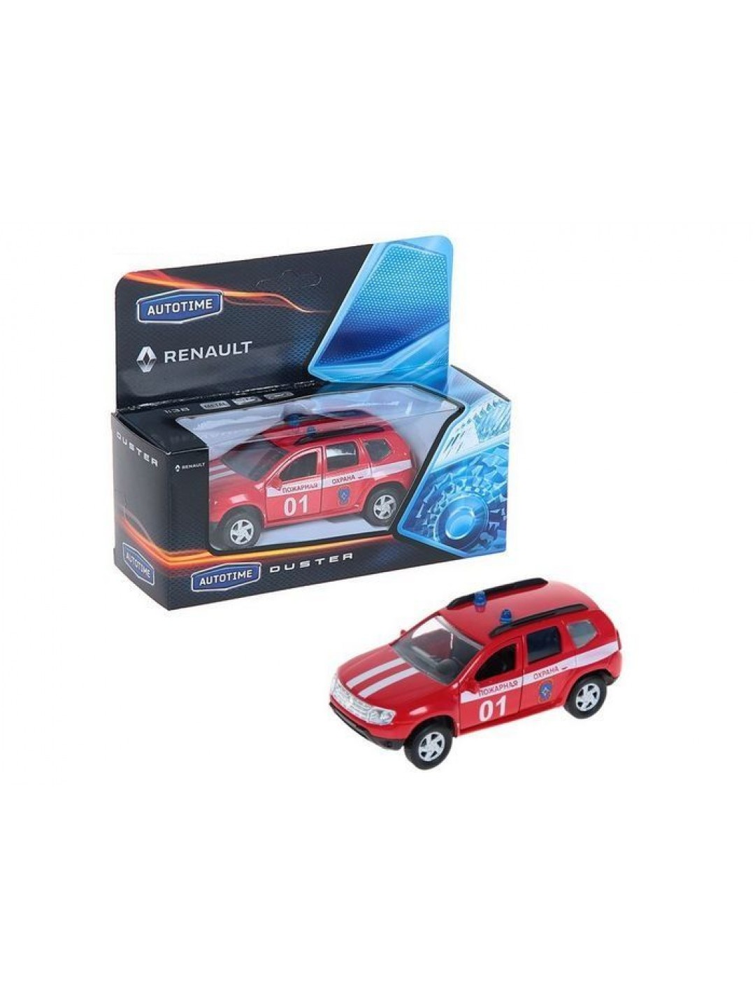 Машина Autotime "RENAULT DUSTER" пожарная охрана 1:38