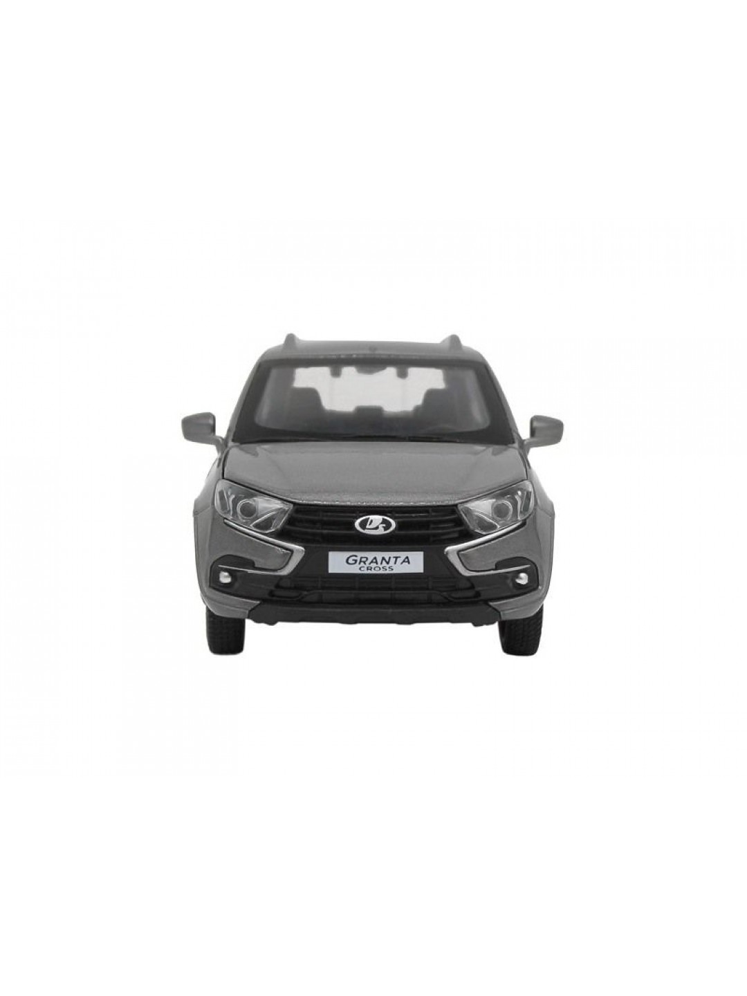 Машина "АВТОПАНОРАМА" LADA GRANTA CROSS, серый, 1/24, свет, звук, инерция, в/к 24,5*12,5*10,5 см