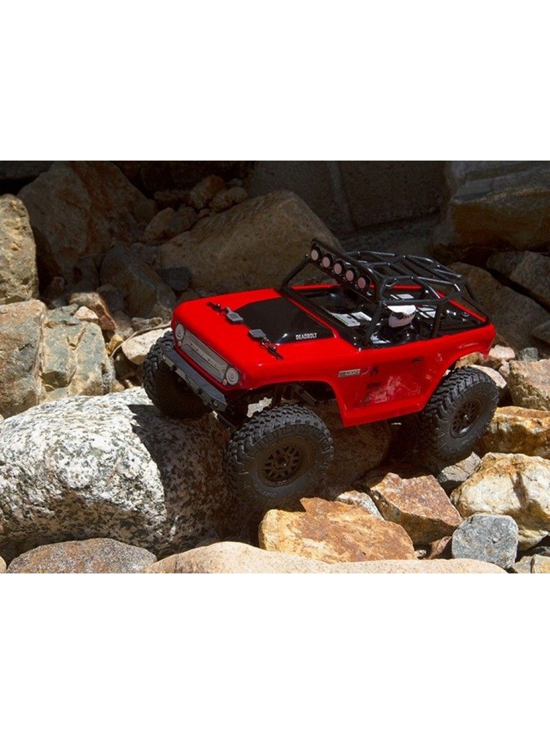 Модель для трофи 1:24 Axial SCX24 Deadbolt 4WD, электро, RTR (красный)