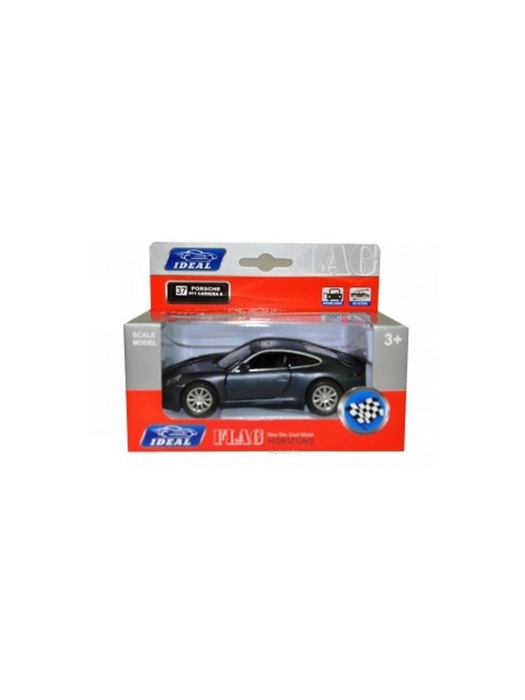 Машина Ideal 1:30-39 Porsche 911 Carrera S (блест. метал. синий)