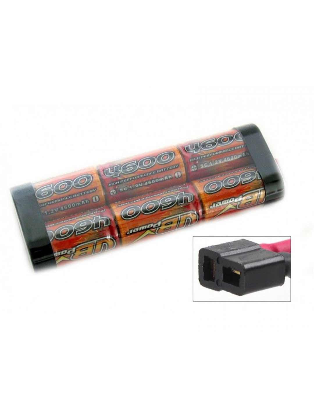 Аккумулятор Ni-Mh VBPower 4600mAh, 7,2V T-plug