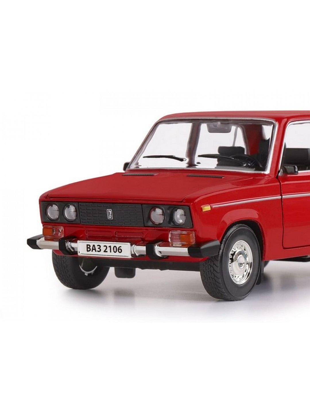 Машина "АВТОПАНОРАМА" ВАЗ 2106, 1/22, красный, инерция, в/к 24,5*12,5*10,5 см