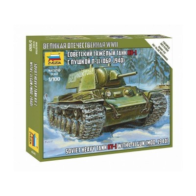 Сборная модель ZVEZDA Советский тяжелый танк КВ-1 обр 1940г, 1/100