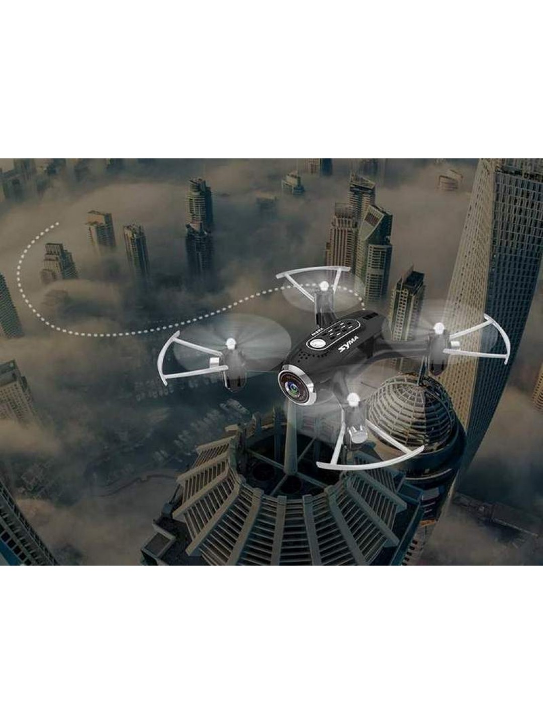Р/У квадрокоптер Syma X22W с FPV трансляцией Wi-Fi, камера 0,3 Мп, 2.4G RTF