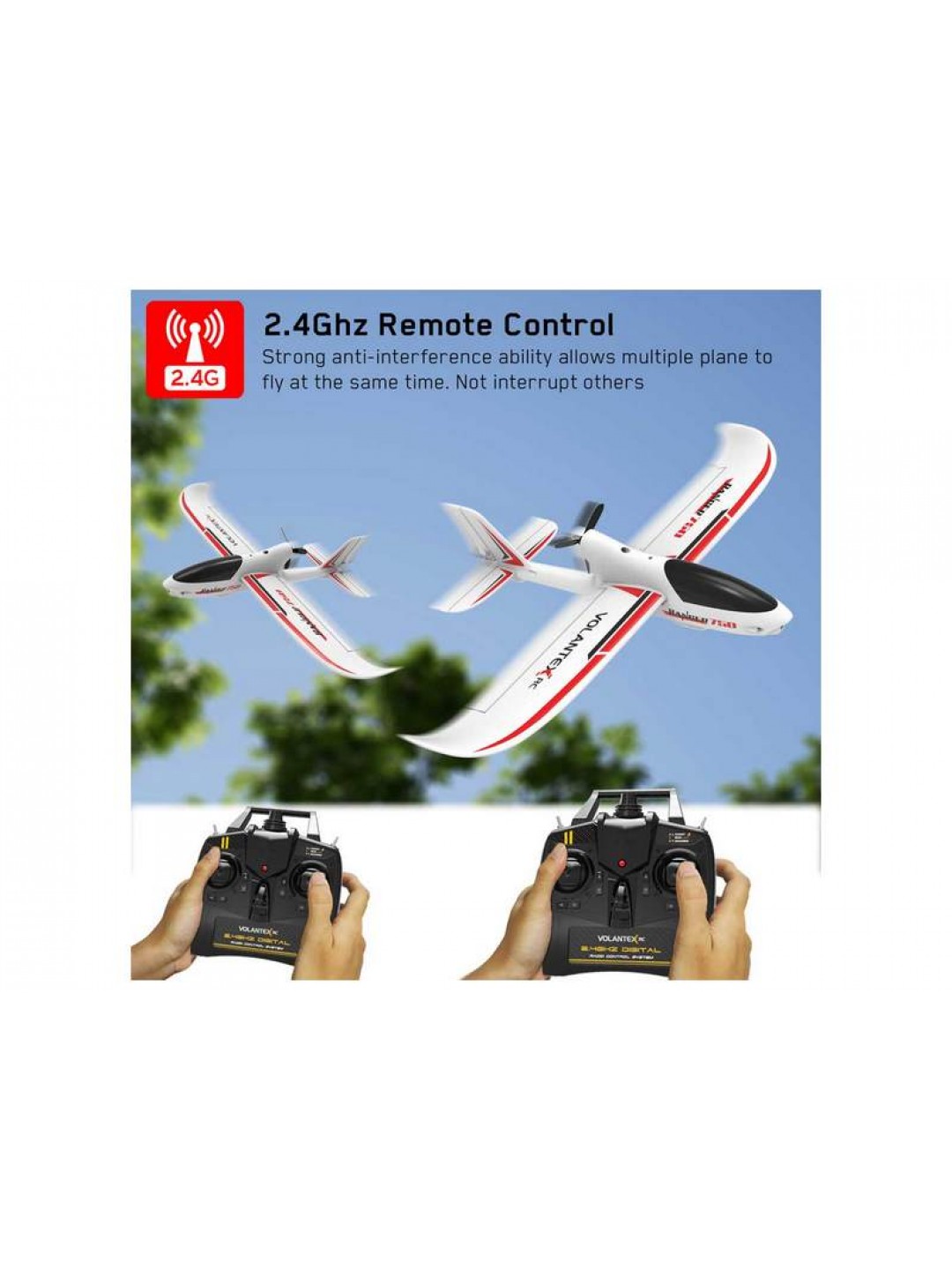 Радиоуправляемый планер Volantex RC Ranger 750мм Brushless 2.4G 4ch LiPo RTF with Gyro